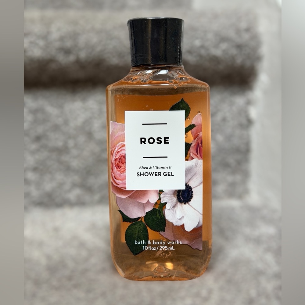 NEW Bath & Body Works Rose Shea‎ & Vitamin E Shower Gel 10 oz Sealed Retired